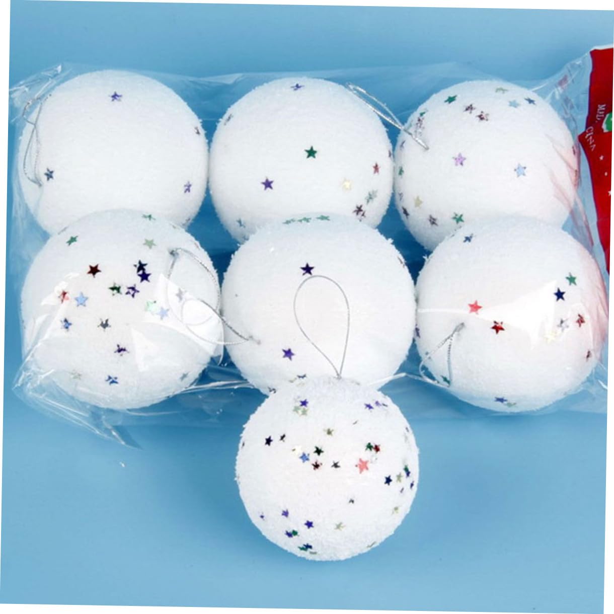 48stücke Weihnachtsbaum Schneeball Lebensechte Dekorationen Für Festliche Atmosphäre Für Baum Garten Und Innenräume