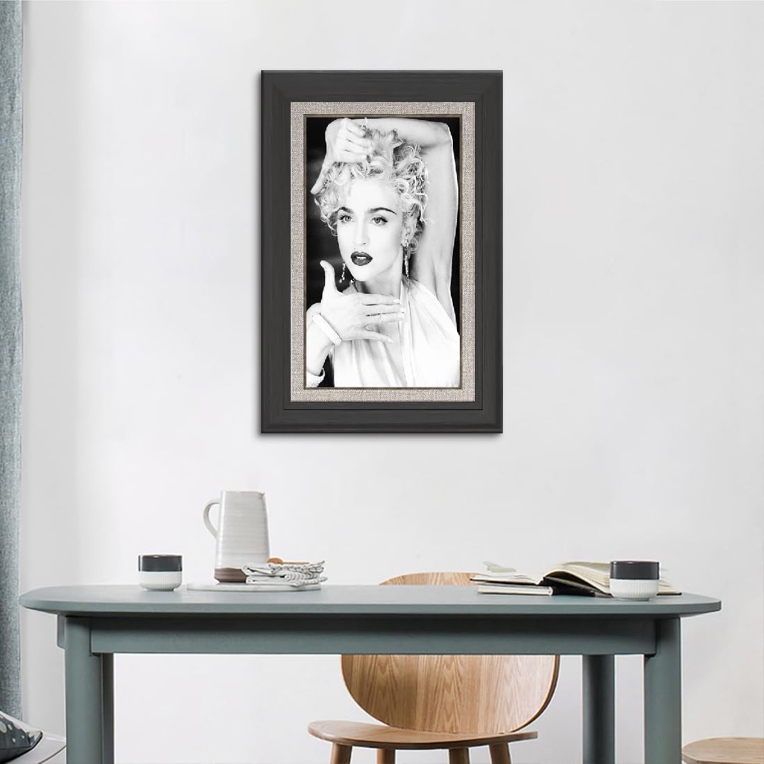 Amazon.co.jp: マドンナ アートパネル 黒と白のスタイル 壁掛け 絵画