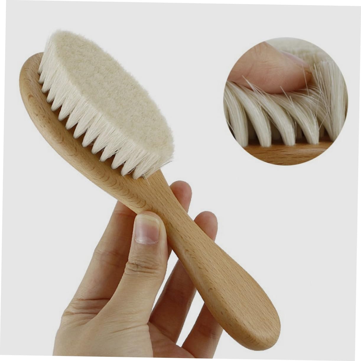 FRCOLOR 4-piece Wooden Detangler Hair Brush Comb Set for Toddlers Massage Comb Hair Brushes for Boys and Girls Children's Bath Supply for Babies Girls