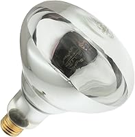 Vista 2 de 250R40/1, 250 vatios, 120 voltios, tamaño de vidrio R40, vida útil de 5000 horas, base de tornillo medio (E26), bombilla reflectora infrarroja