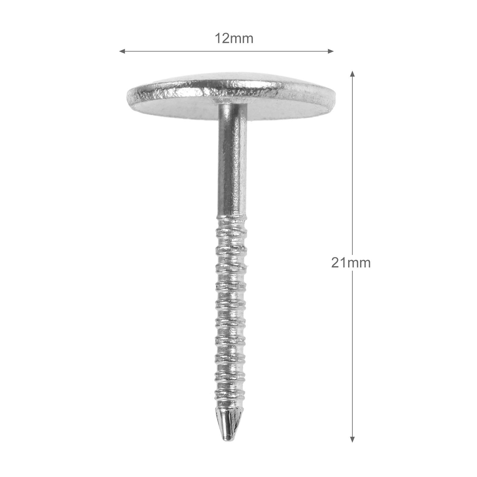 Gwoździe tapicerskie do mebli, 50 szt. 1221 mm srebrna tapicerka biżuteria do paznokci drewniane pudełko rzemiosło drzwi sofa meble dekoracja szpilki szpilki szpilki do drzwi zwykłe zapięcia