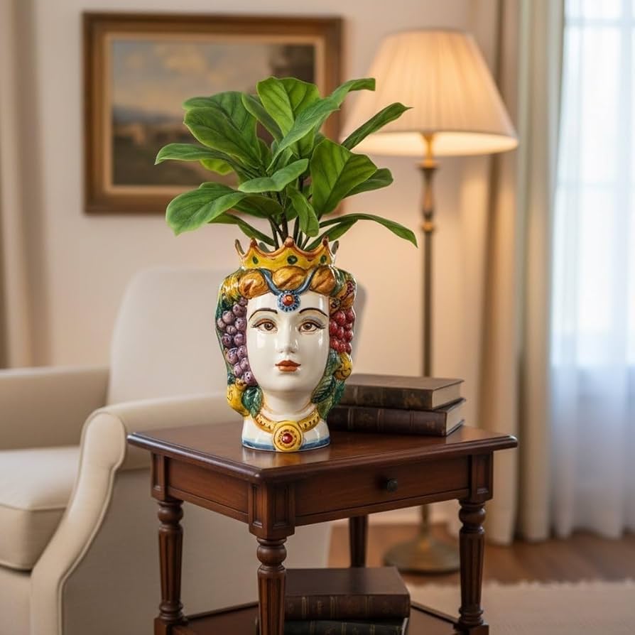 CERAMICHE DI SICILIA 花瓶 Amazon.com: CERAMICHE D'ARTE PARRINI - Italian Ceramic Art Head