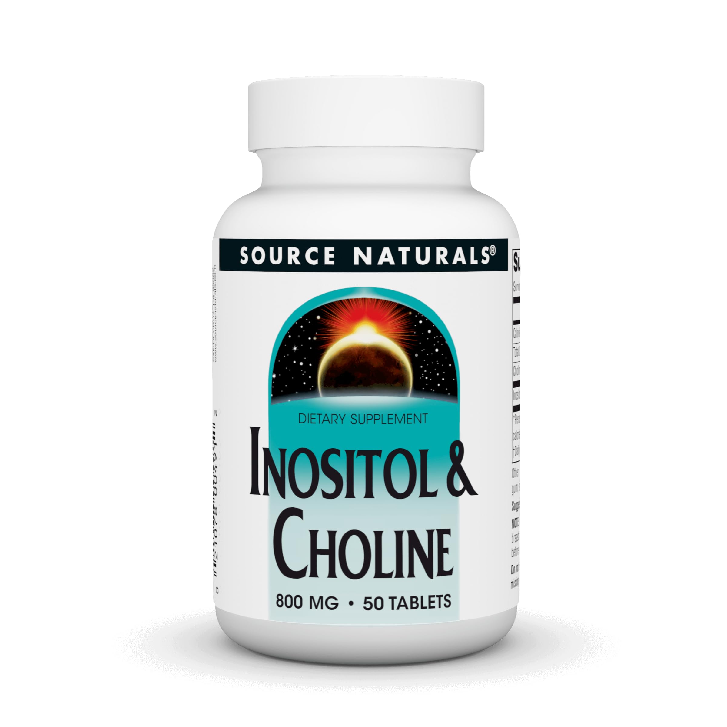 Source Naturals Inositol & Choline 800 mg Supports Healthy Nerve Function - 50 Tablets