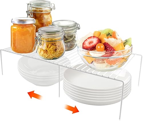 QYDXDHMX Organizador de gabinete, estante de congelador, estante de armario ampliable, organizador de estante de gabinete adecuado para cocinas,