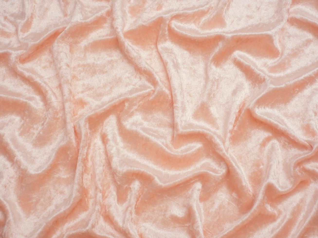 Minerva Peach Crush Velvet Stretch Knit Fabric - Per Metre
