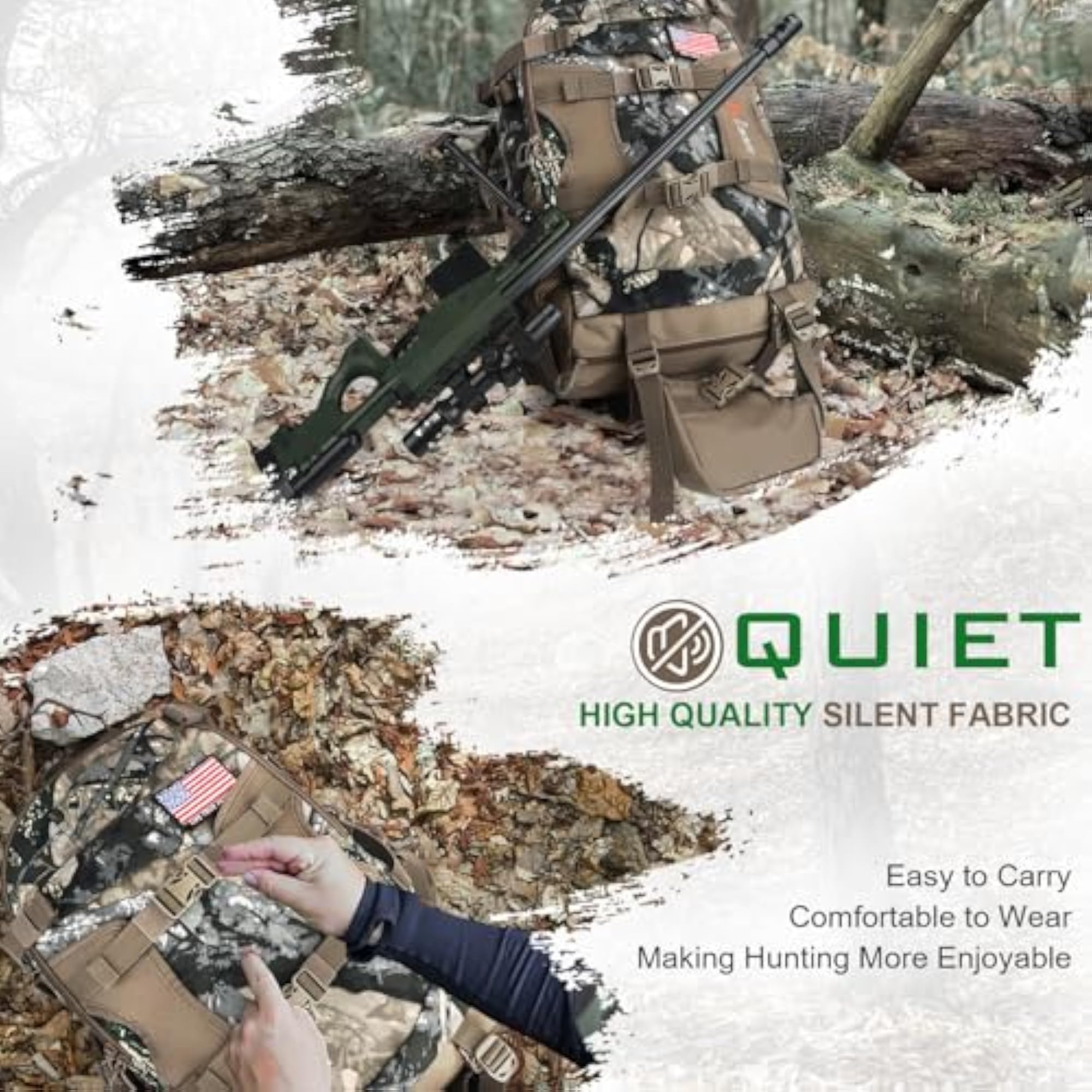 Waterproof Camo Hunting Backpack, Durable Design