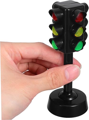 Miniatura 4 de Gadpiparty Juguetes en miniatura, 12 luces de tráfico de juguete para niños, señales de tráfico, modelo de luz, juguetes de lámpara de juguetes de