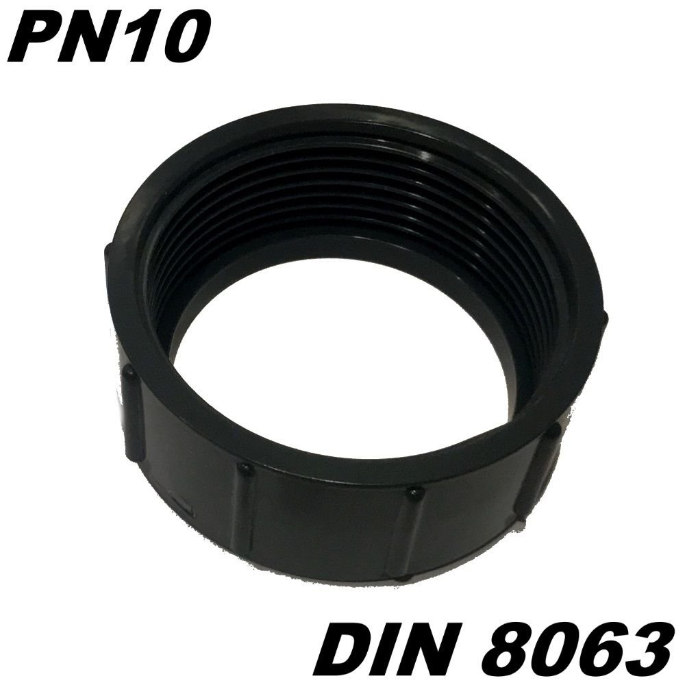 Adrenalin-Fishing Adaptador de conexión de PVC U de 63 mm de diámetro con 2 manguitos adhesivos, ideal para tuberías en el estanque de Koiteich