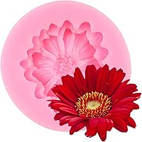 Vista 20 de Molde de silicona de flor de crisantemo, moldes para hornear pasteles de fondant, molde de caramelo de chocolate para decoración de pasteles