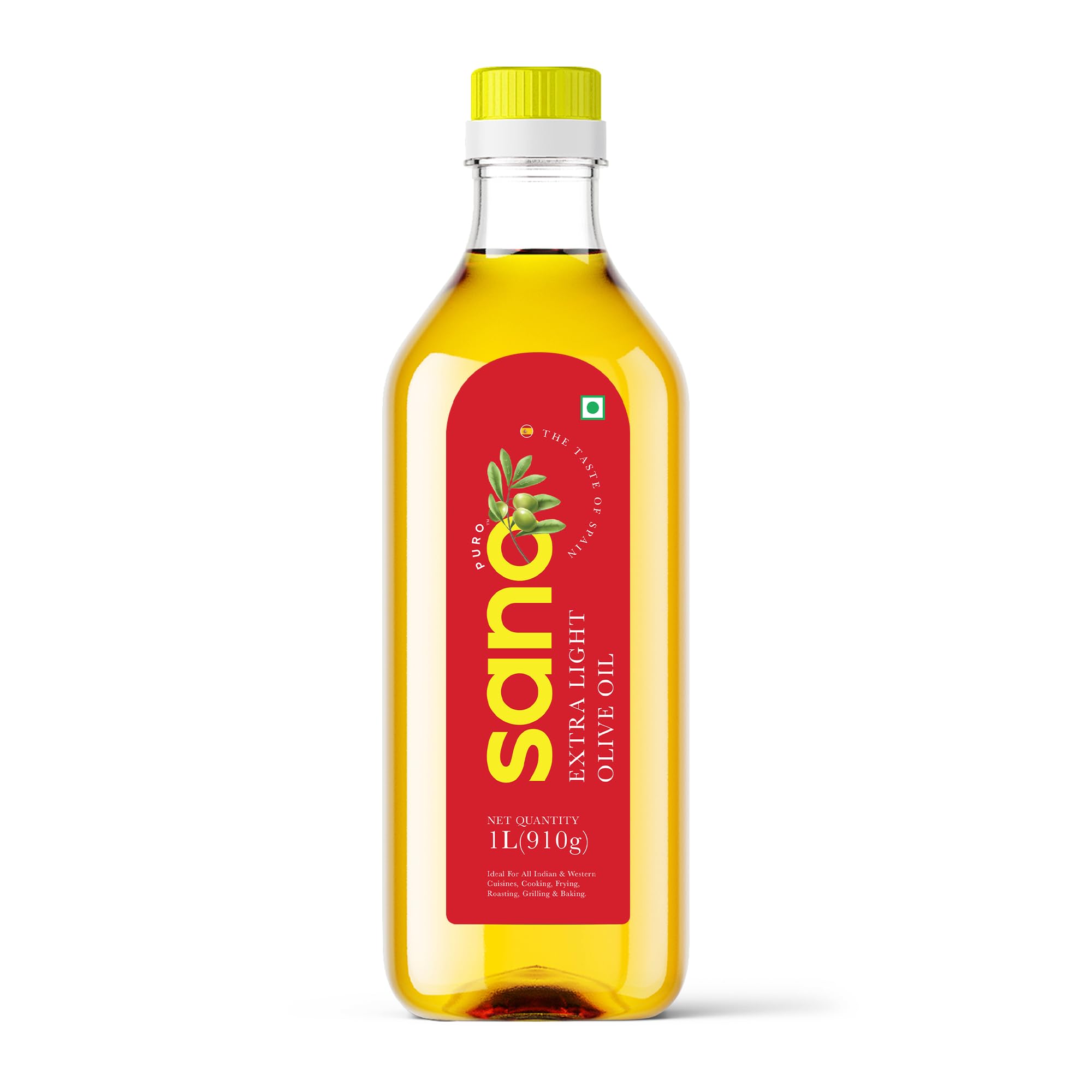 Sponsored Ad - Sano Extra Light Olive Oil 1 Litre | Product of Spain | Ideal for All Indian and Western Cuisines | Perfect for Cooking, Frying, Roasting, Grilling, and Baking | Versatile and Smart Cooking Oil