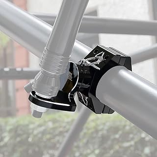 Kemimoto Quick-Release UTV Whip Mount 1PCS, UTV Flag Mount Aluminum Adjustable Bracket for 1.75"-2" Roll Bar Compatible with Can am X3 Compatible with Polaris RZR Compatible with Talon Led Whip Mount