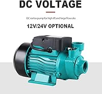 Vista 2 de Transfer Water Pump, 12v 24v Solar Water Pump, 25m Self Priming Pump, Solar Water Supply Vortex Pump for Shallow Well Jet, Irrigation Transfer, 35L