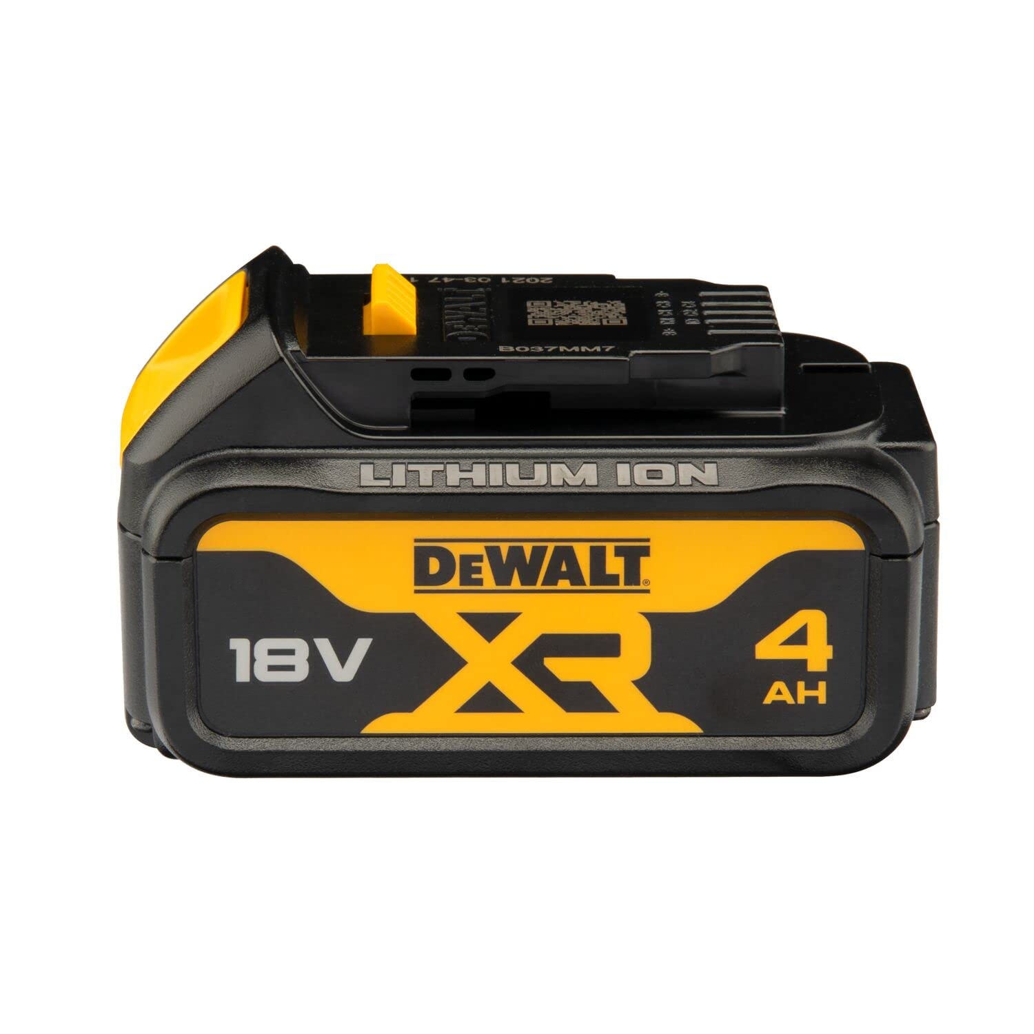 DeWalt DCS334NT-XJ DCS334NT-XJ-Sierra de Calar sin escobillas XR 18V sin Cargador/batería con maletín TSTAK II, Negro Y Amarillo + DCB182-XJ Batería carril XR 18V Li-Ion 4, Negro y amarillo