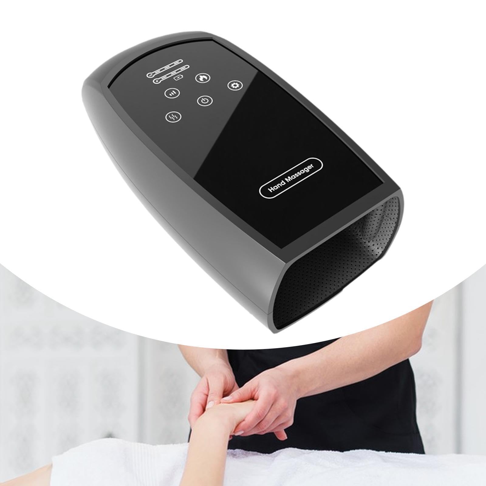 Handmassagegerät Kabelloser Handmassager mit Luftdrucktechnologie Wärmefunktion Massage der Handflächen Und Finger Sowie Benutzerfreundlicher