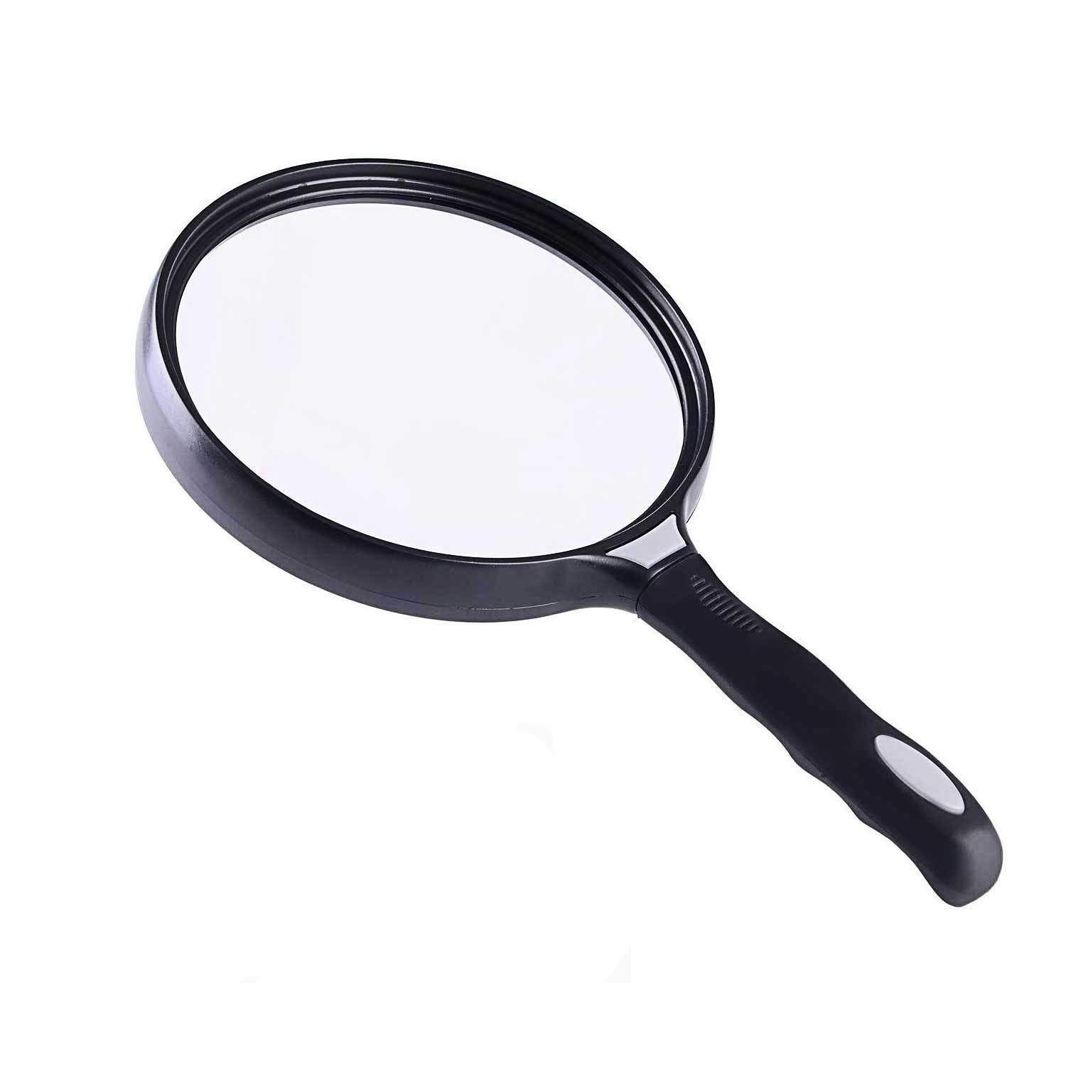 SaryEdge Magnifying Glass 2.5X - 130MM Super High Clarity Lightweight Handheld Magnifier for Reading Maps - Jeweler Watch Repair Loupe,Low Vision Aids Magnifying glass,