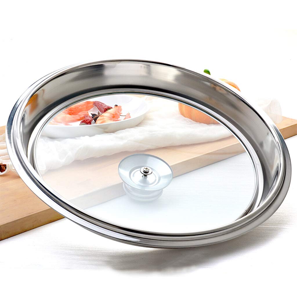Coperchi per padelle Coperchio per pentole Acciaio Inossidabile Vetro Coperchio Universale Coperchio per pentole a Cupola visibile con sfiato del Vapore Accessori per pentole da Cucina