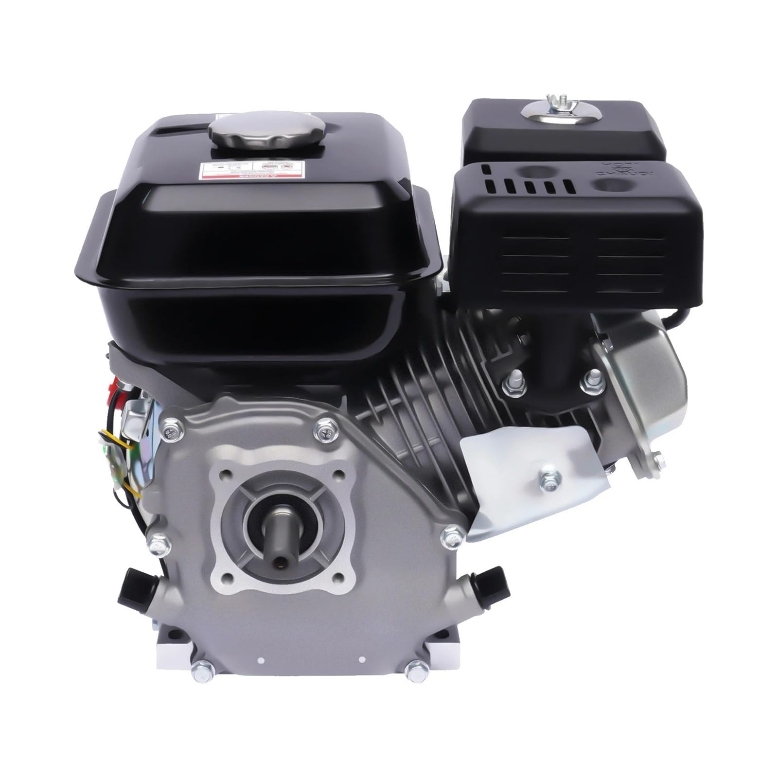 Motore Portatile A Gas A 4 Tempi da 7,5 CV, Inclinato di 25°, Monocilindrico, for Kart, for Elettrodomestici Riserva Domestica, Nero Prestazioni Potenti