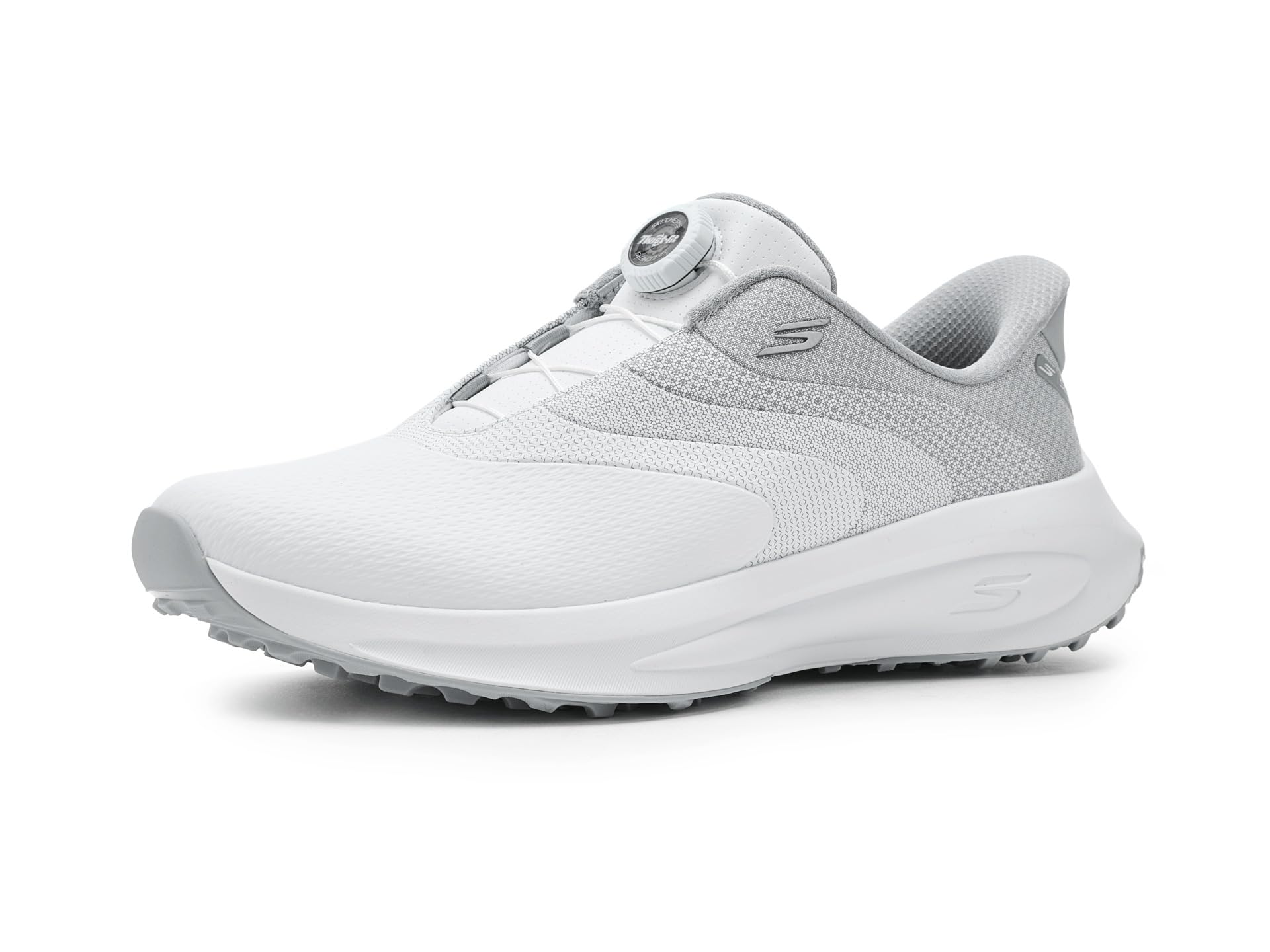 Skechers Men's White Slip-Ins Golf Waterproof: Flow Si - Twist-Fit Golf Shoes In Size 7.5 | Synthetic, Hyper Burst