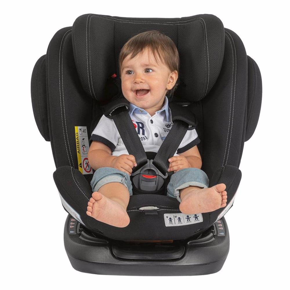 Chicco Unico Plus Auto Kindersitz 360° Drehbar 0-36 kg ISOFIX, Verstellbarer Kindersitz Gruppe 0-3 von 0-12 Jahren, Verstellbare Kopfstütze, Seitenschutz und Säuglingseinsatz