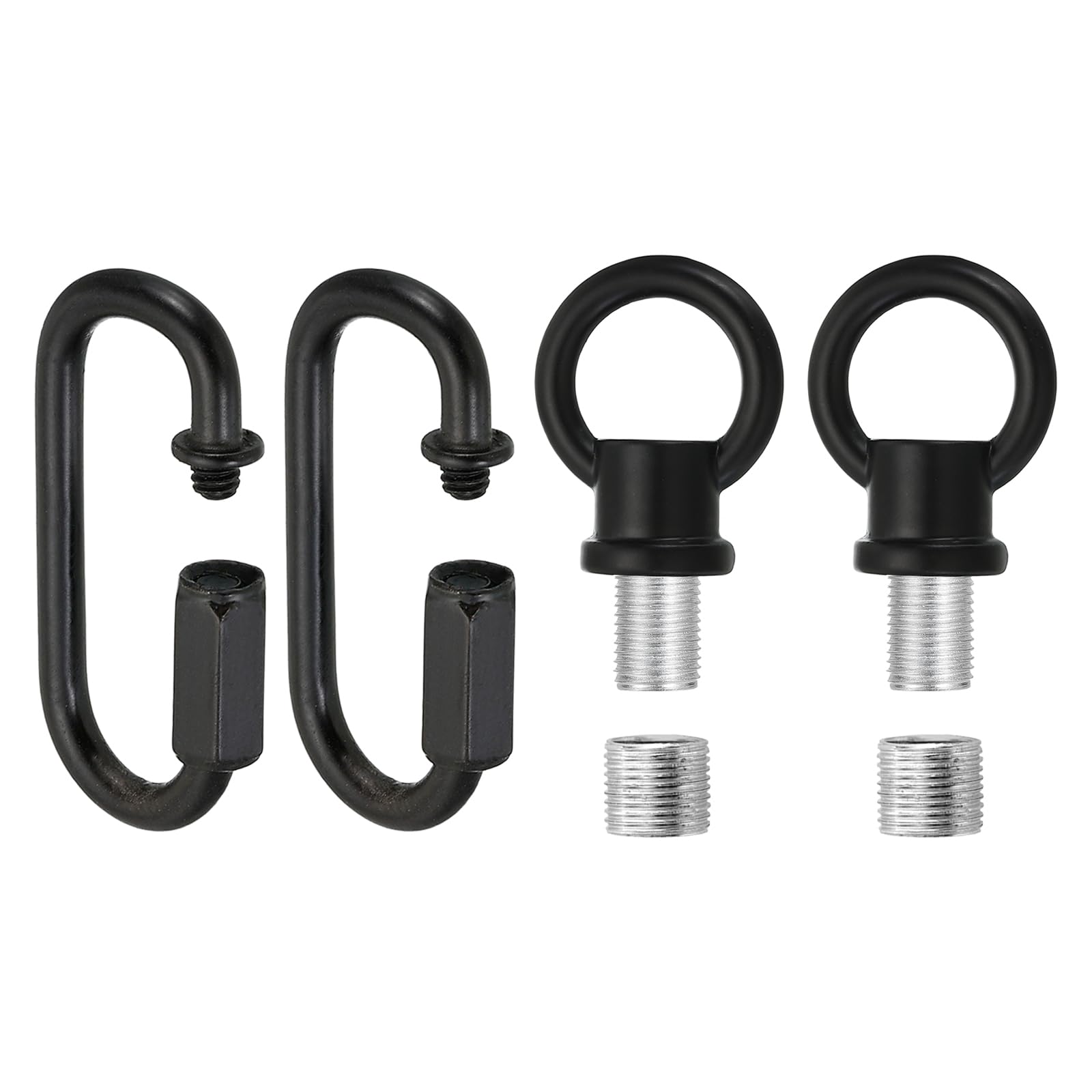 PATIKIL M10 Fine Thread Lamp Female Loop Holder with M12 Adapter Chain Quick Link
