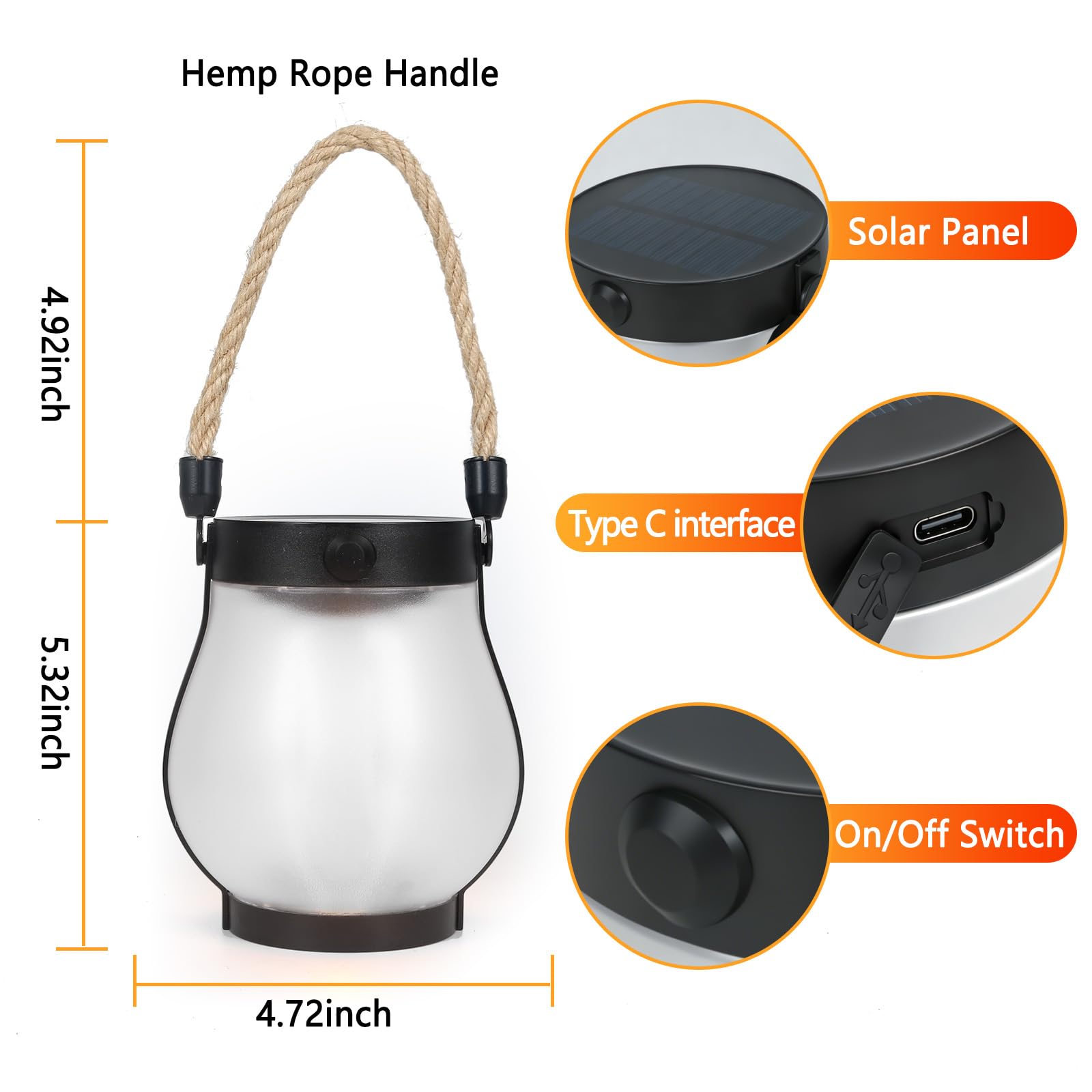 Farol solar para exteriores