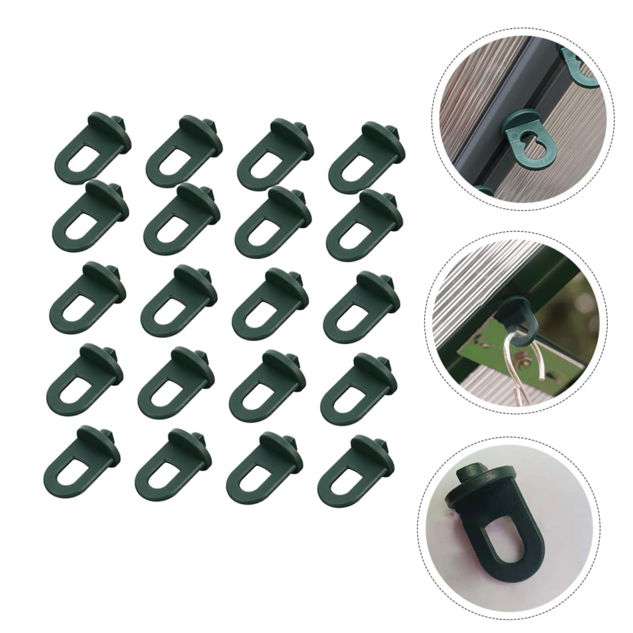 Toyvian 3 Ensembles Crochets pour Pots De Fleurs Suspendus Crochets pour Paniers Suspendus Supports pour Plantes Crochets De Suspension pour Pots De Fleurs 20 pièces * 3