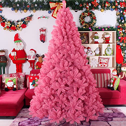 Árbol de Navidad artificial de pino grande colorido para decoración de interiores 3