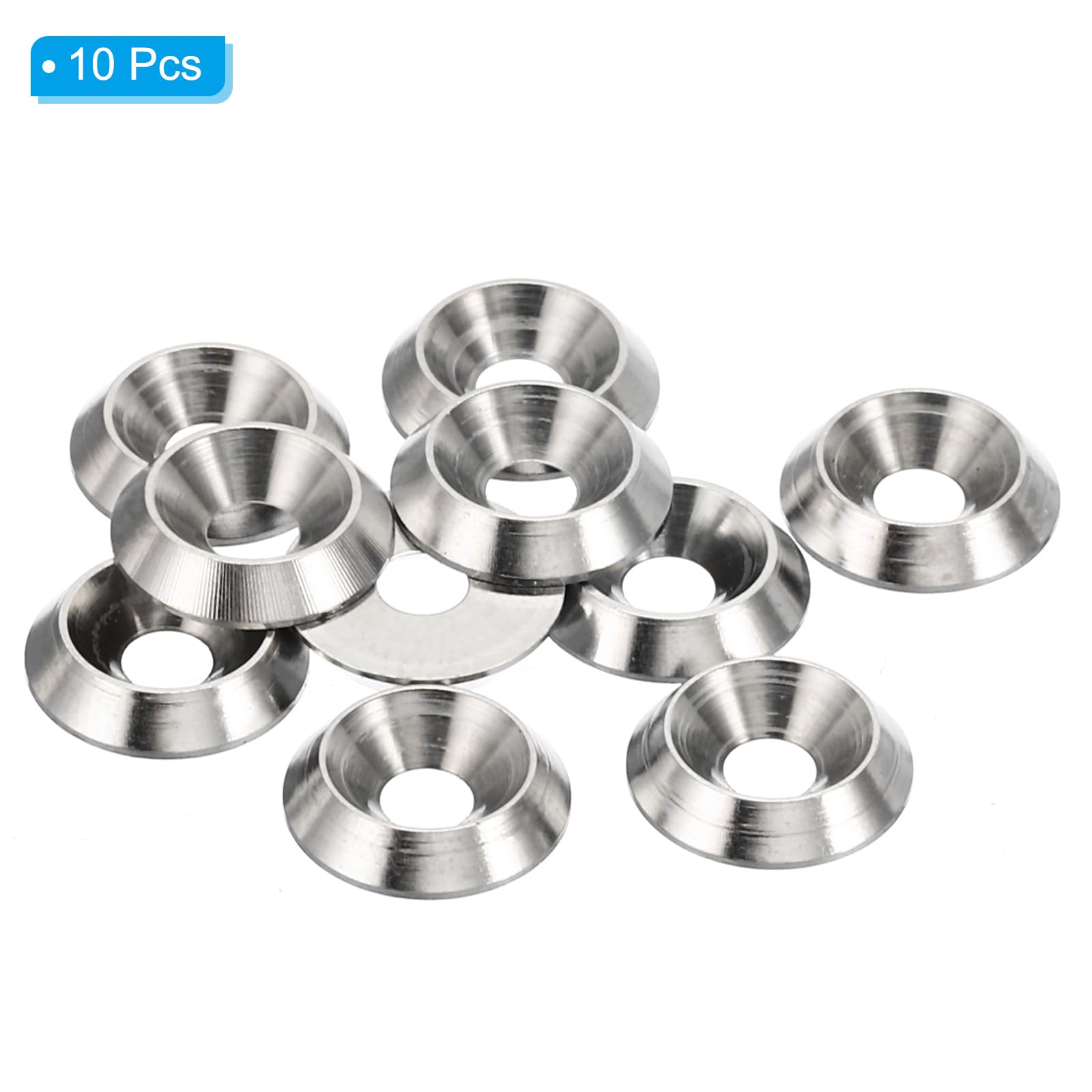 50 Pezzi Rondella Per Vite A Testa Svasata Guarnizione A Testa Piatta In Rame Puro Cnc Forniture Industriali M4 93837289