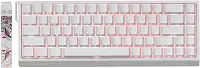 MADLIONS MAD 68 HE RGB 60% Teclado mecânico para jogos Rapid Trigger 60% com fio, atuação ajustável, interruptor magnético de efeito Hall, taxa de polling de 8K Hz, RGB, para PC/Mac, Branco
