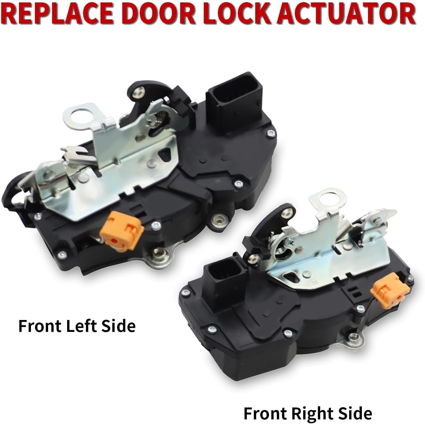 Nakkaa Door Lock Actuator Front Left Right Side Compatible with Silverado Escalade Avalanche Sierra Yukon 2007-2009 Driver Passenger Latch Assembly 15880052 15896624 25945754 25945752 931-304 931-303