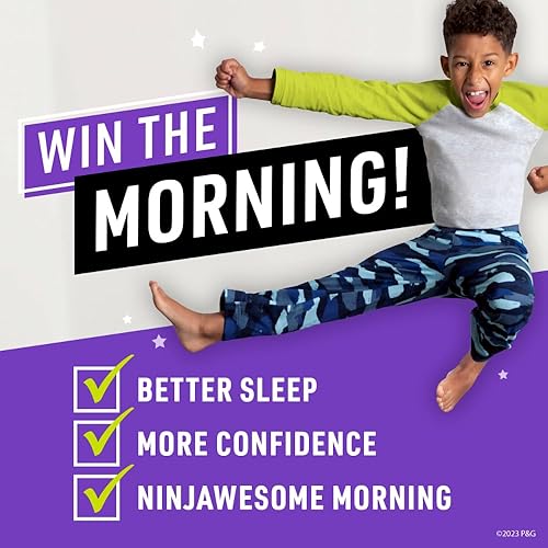 Miniatura 2 de Pampers Ninjamas + Oral-B Cepillo de dientes, pantalones de entrenamiento nocturno para niños, 88 unidades, talla SM y Oral-B Kids Power Cepillo de