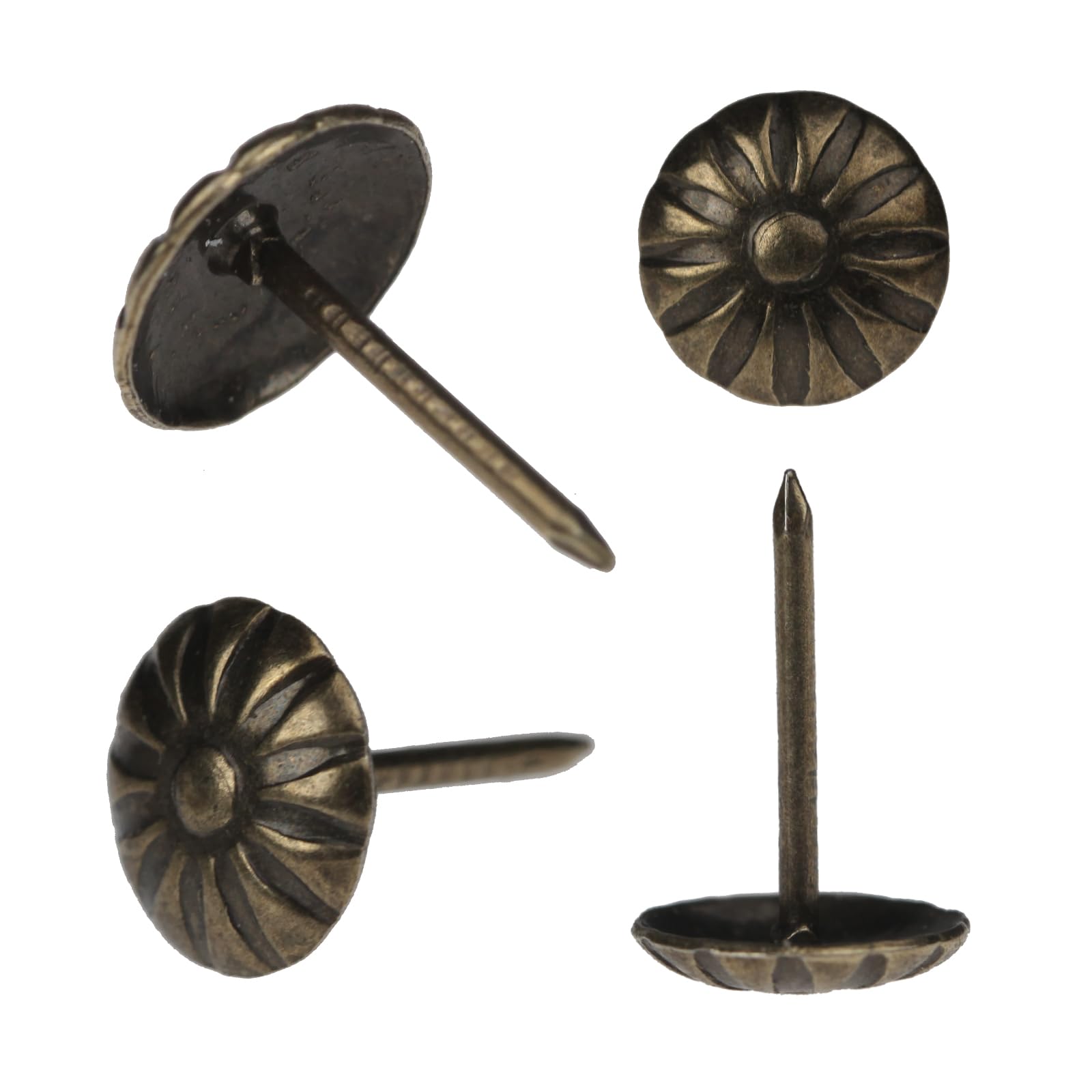 Upholstery Tacks - 200 Pcs Antique Red Copper -11