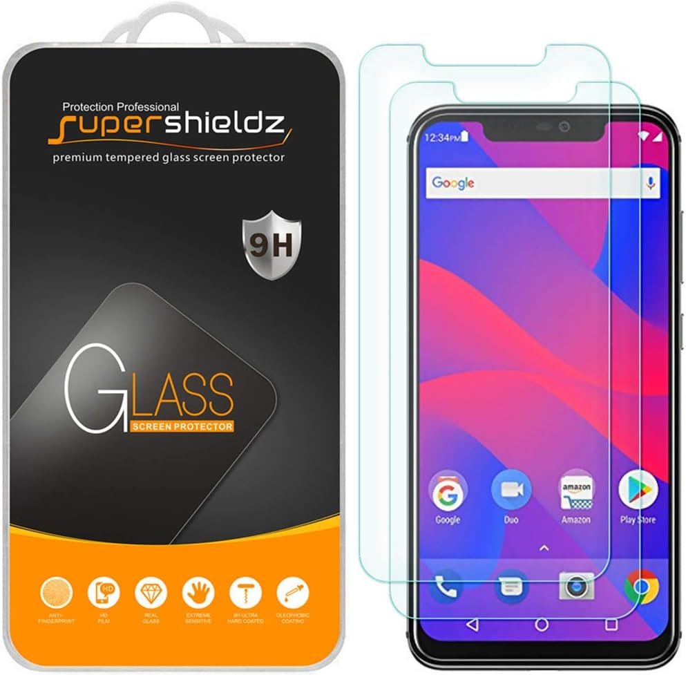 Supershieldz (2 Pack) Designed for BLU (Vivo XI Plus) Tempered Glass Screen Protector, Anti Scratch, Bubble Free