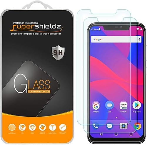 Supershieldz Protector de pantalla de vidrio templado diseñado para BLU (Vivo XI Plus) (2 unidades)