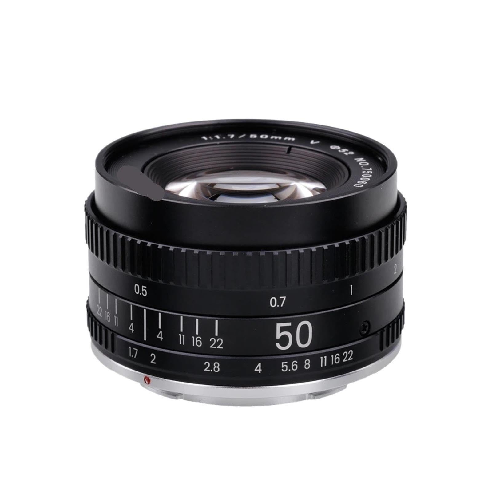 Objetivo 50mm F1.7 Manual, Prime de Formato Completo Metal