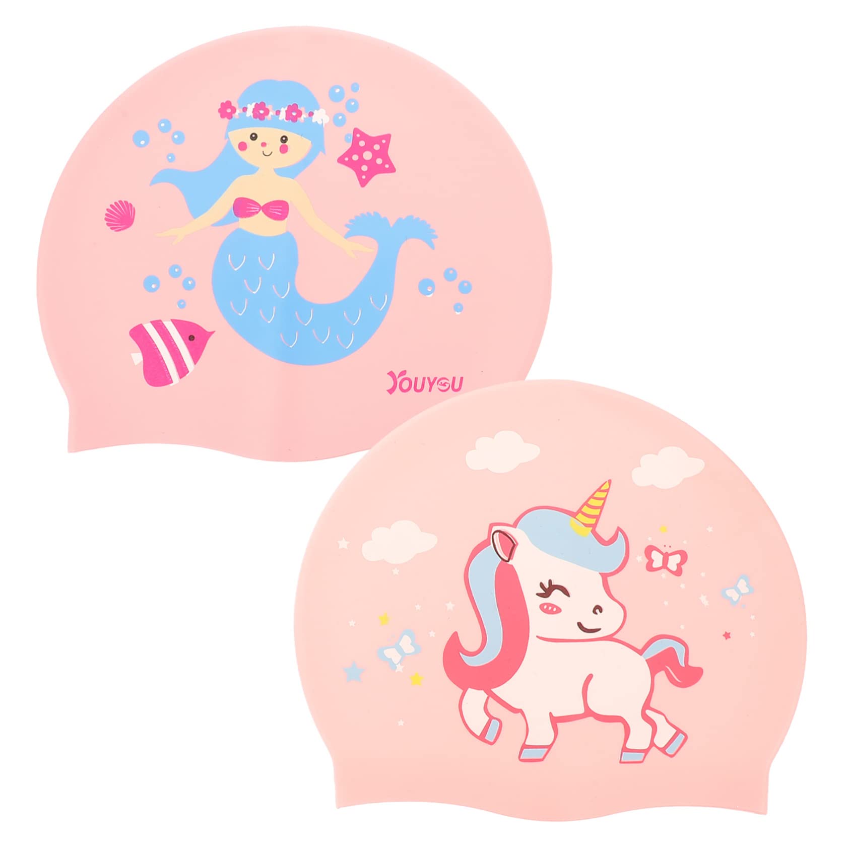 Yardwe 5 Set Di Cuffie Da Nuoto Per Bambini Con Motivo A Cartoni Animati Comode E Alla Moda Per Ragazzi E Ragazze 2 Pezzi X 5