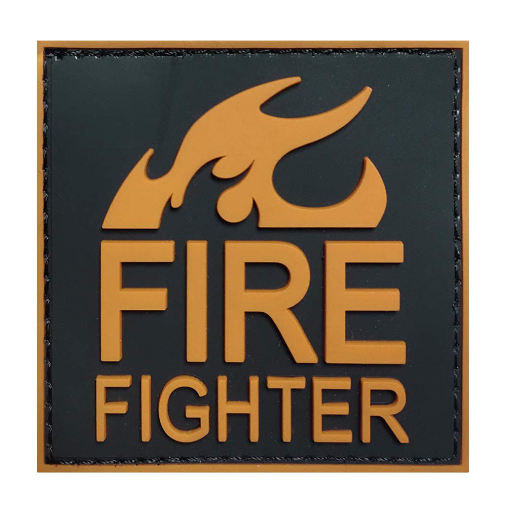 Morton Home 3D PVC FIRE Tactical Morale Rubber Patch (Yellow)