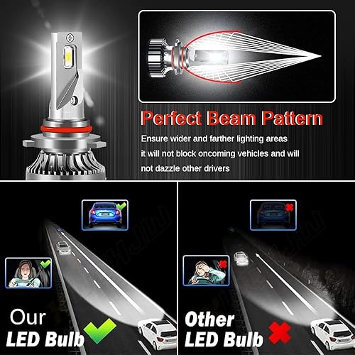 Miniatura 4 de Faros delanteros LED aptos para Dodge Ram 1500 2500 3500 2013 2014 2015 con proyector, 9005 de haz alto 9012 de haz bajo, bombillas LED de repuesto
