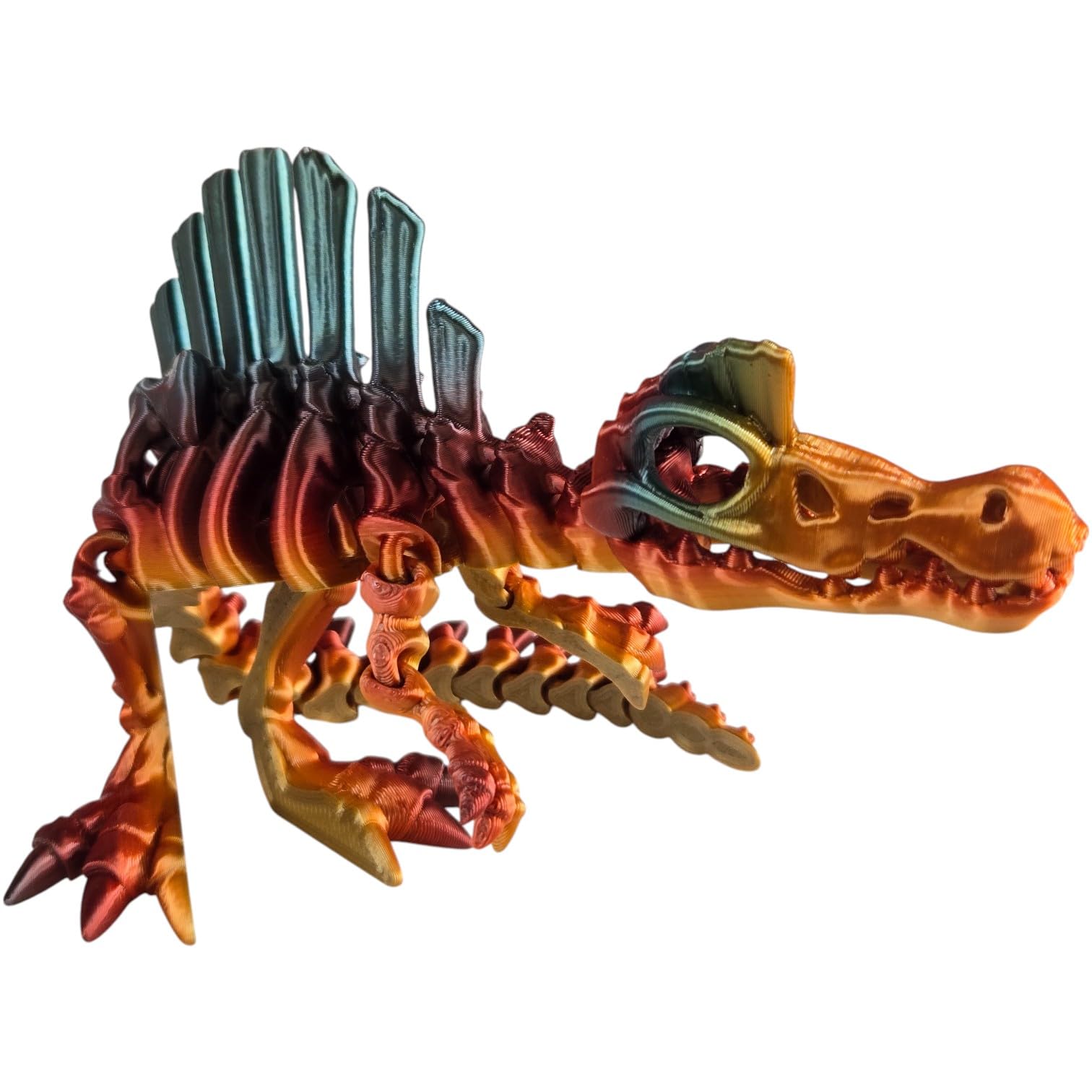 Skeleton Spinosaurus – Articulating Dinosaur Figurine for Teens and Adults – Prehistoric Collectible – 3D Printed in Canada