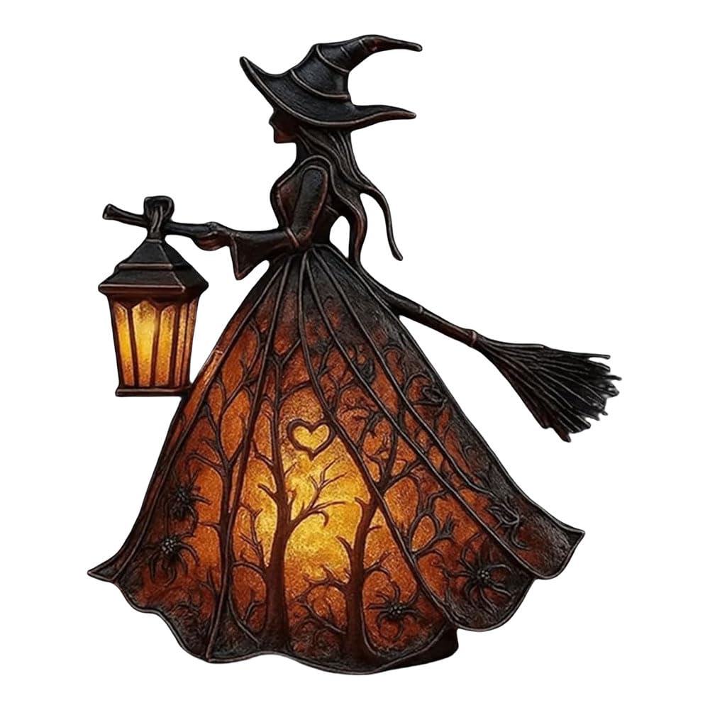 Halloween Decorations Indoor Halloween Witch Lamp Spooky Standing Night Light