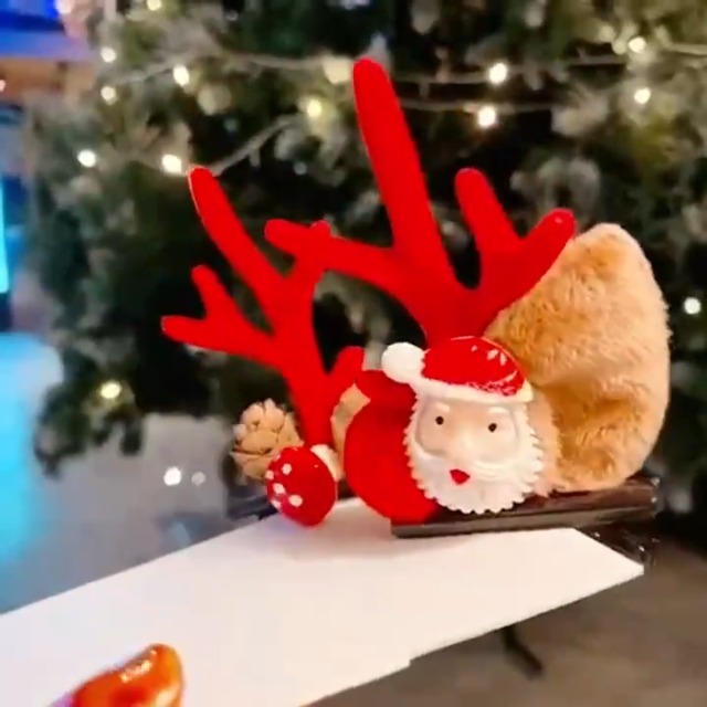 Weihnachts-Haarspangen Set - 8 Stück Mit Rentier, Schneemann & Weihnachtsmann, Für Kinder & Frauen