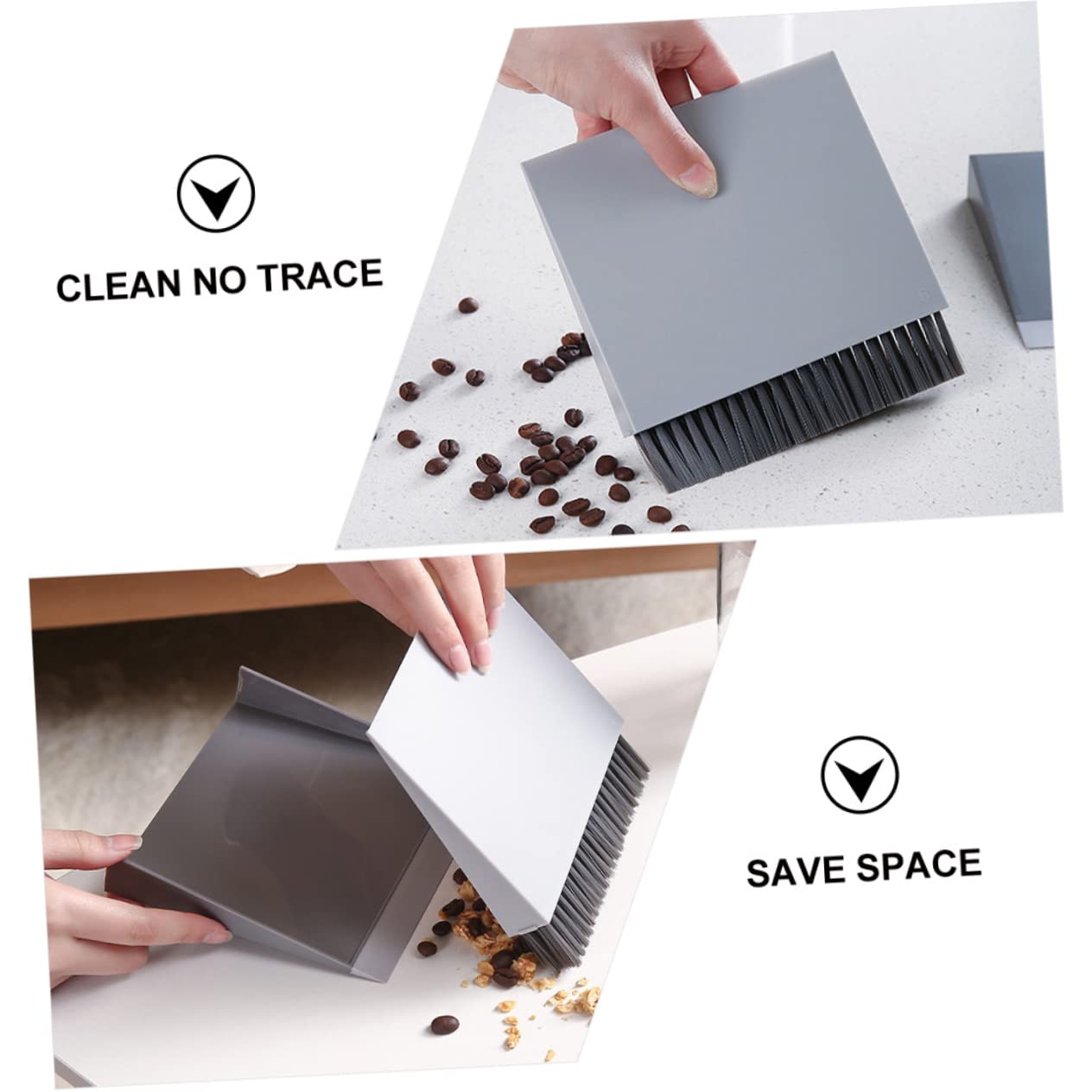 FOMIYES 1 Set Desktop Cleaning Kit Desktop Dustpan Cleaning Utensils Desktop Broom Brush Keyboard Cleaner Desktop Cleaner Household Supplies Table Cleaning Brush Computer Broom Mini Broom