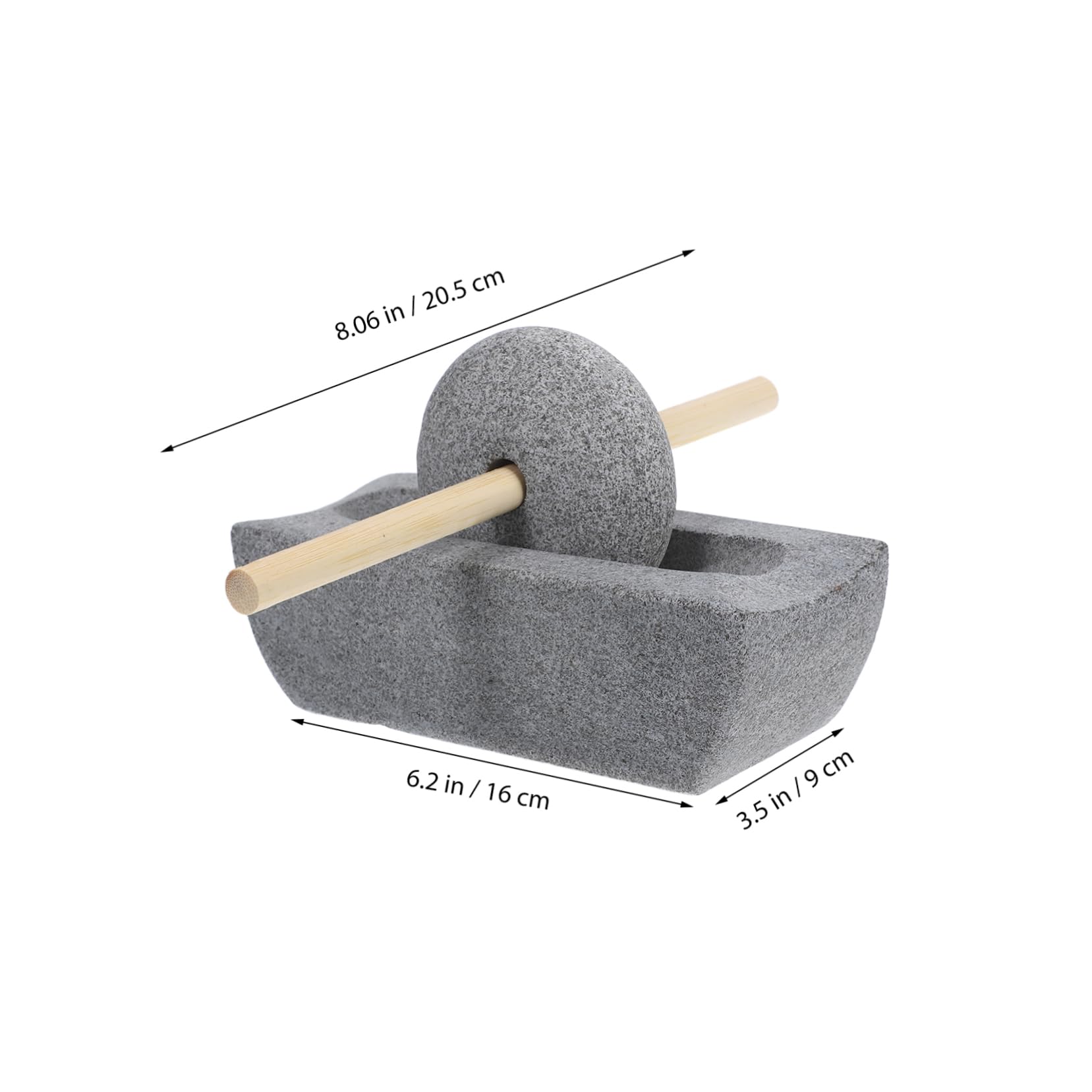 INOOMP 1 Set Antique Style Stone Grain Grinder Hand Crank with Handle for Grinding Coffee Beans Spices and Tea Leaves Traditional Craftsmanship and Compact Design