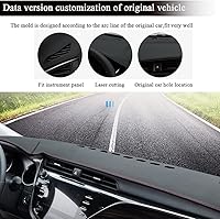 Vista 2 de Rifoda Alfombrilla para cubierta de tablero de Toyota Camry para Camry 2021, 2020, 2019, 2018, material de cuero, cubierta de parasol