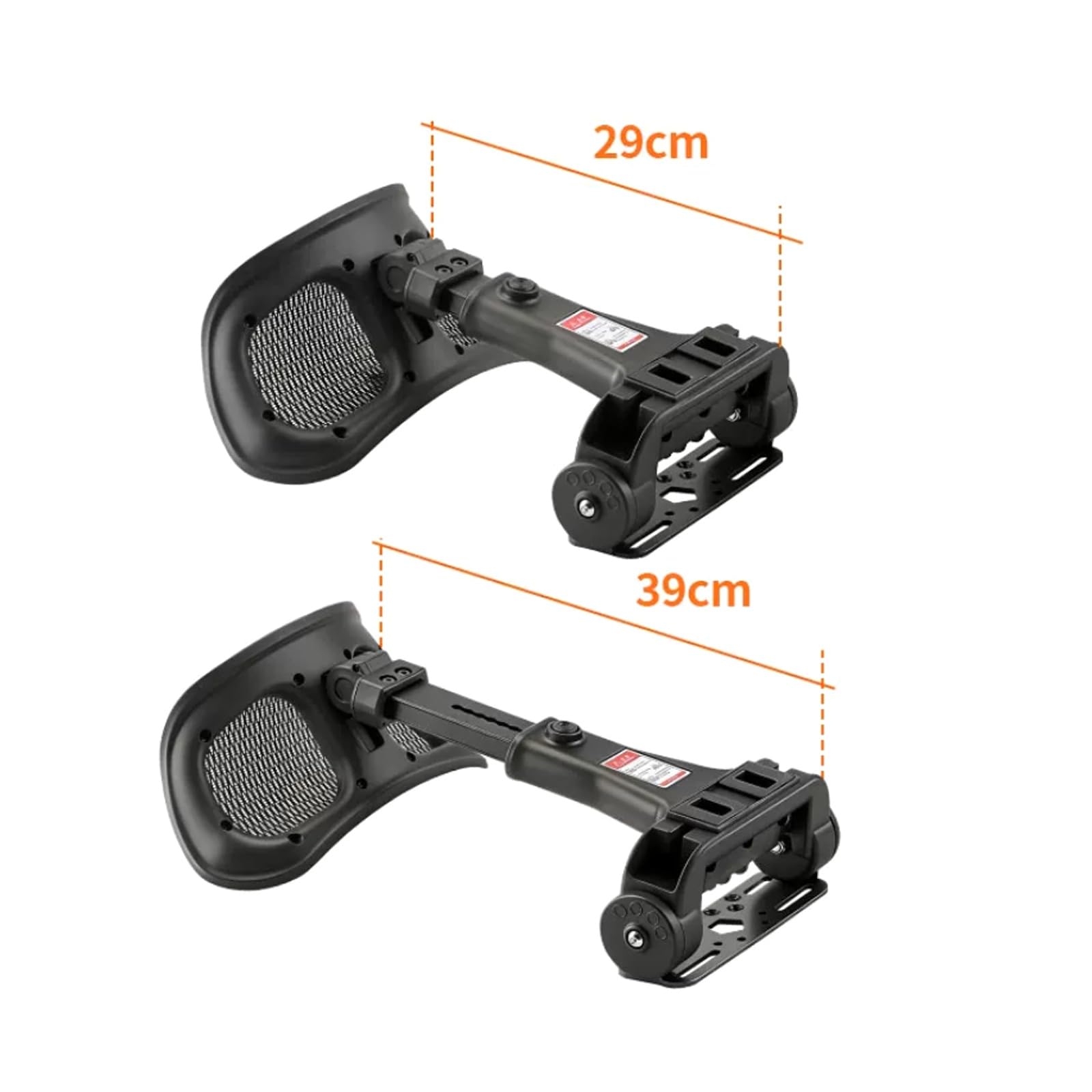 Cojín de Soporte de Cintura Trasera para Motocicleta, Soporte Lumbar Ajustable, cojín de Cintura para Asiento Trasero para Scooter eléctrico No9, Respaldo Multiusos para Conductor y Pasajero