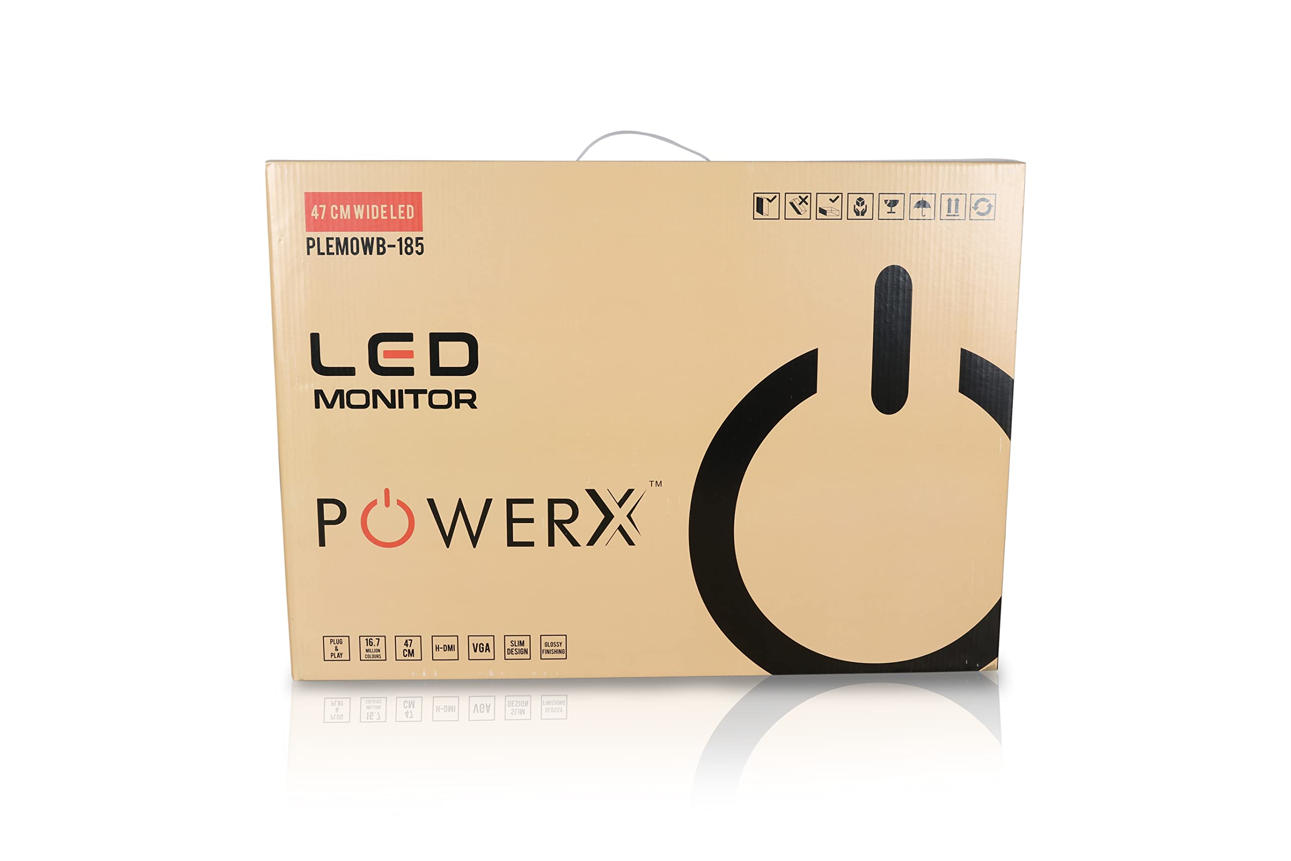 Power X 18.5 inch PLEM0WB Slim HD LED Computer Monitor 720p (VGA+HDMI) - (Black)-image-37