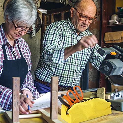 2 Packs Canvas Zipper Small Tool Bag, Multi-Purpose Small Zipper Tool Pouch, Tote Bags Organizer Storage Bag For Men, Screwdriver Tool Bag Set(Blue&Yellow) #TOP7