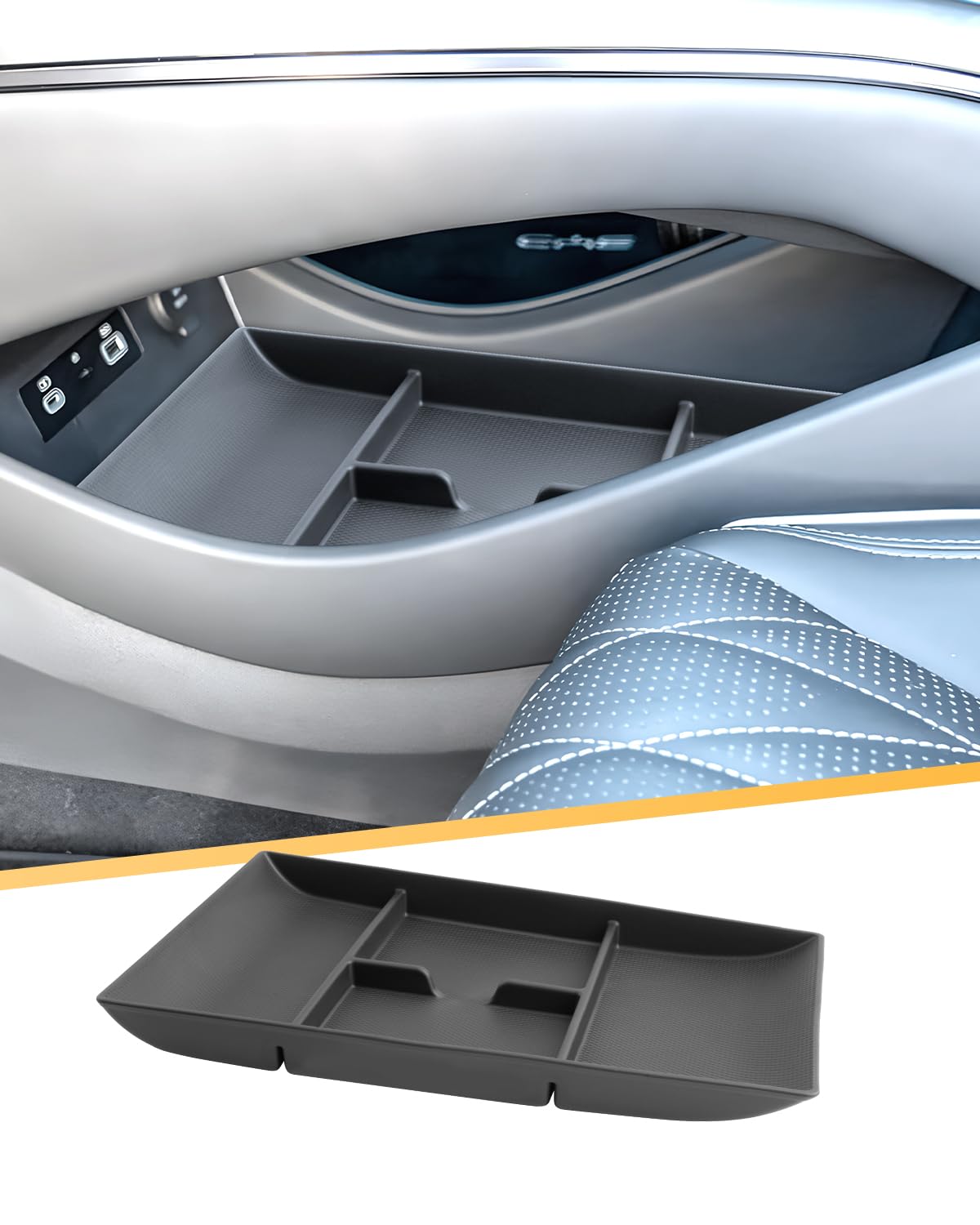 YEE PIN Per BYD Seal EV 2023 2024 2025, vassoio organizzatore nella parte inferiore della console centrale, scatola inferiore in silicone per auto, controllo centralizzato