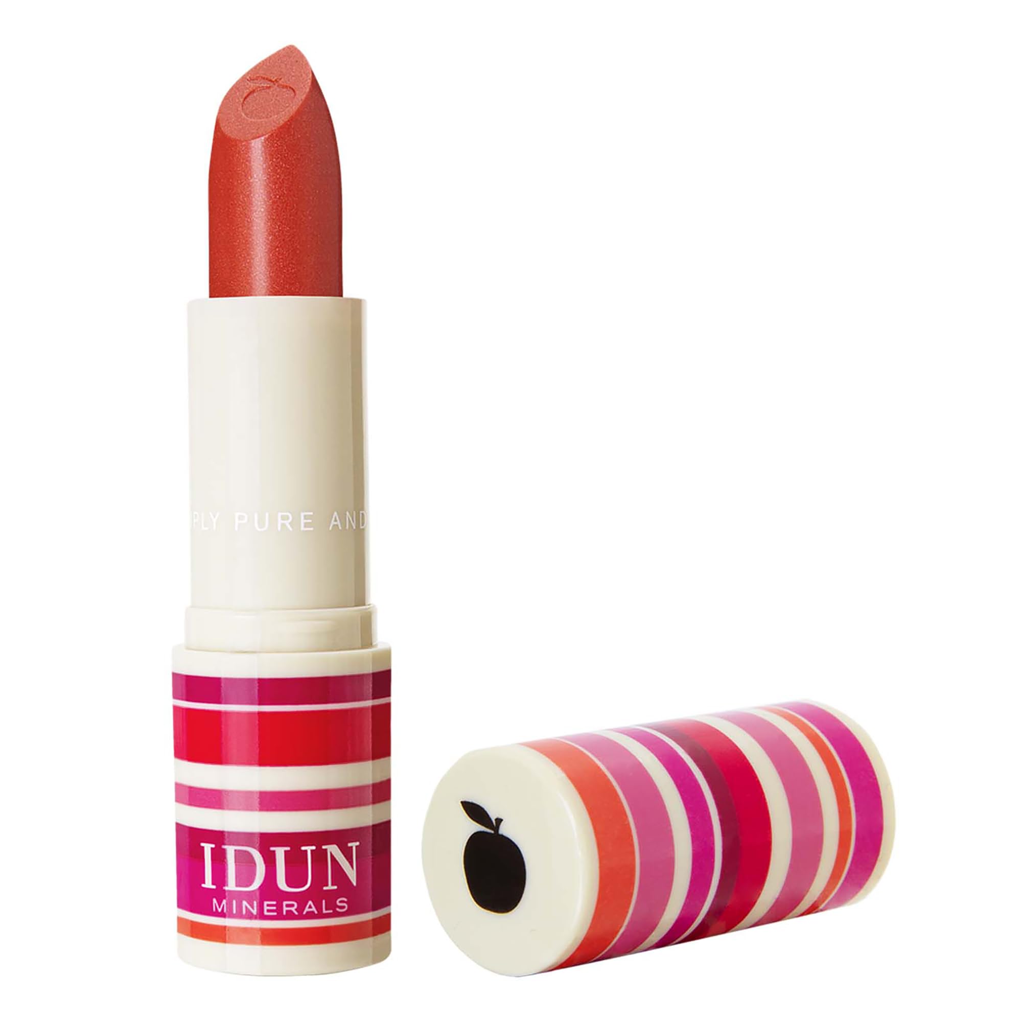 IDUN Minerals Creme Lipstick - Ultra, Creamy Texture - Rich Color Payoff - Comfortable Long Lasting Finish - Suitable For All Skin Types - Frida, Coral, 0.12 Ounce, (I0100321)