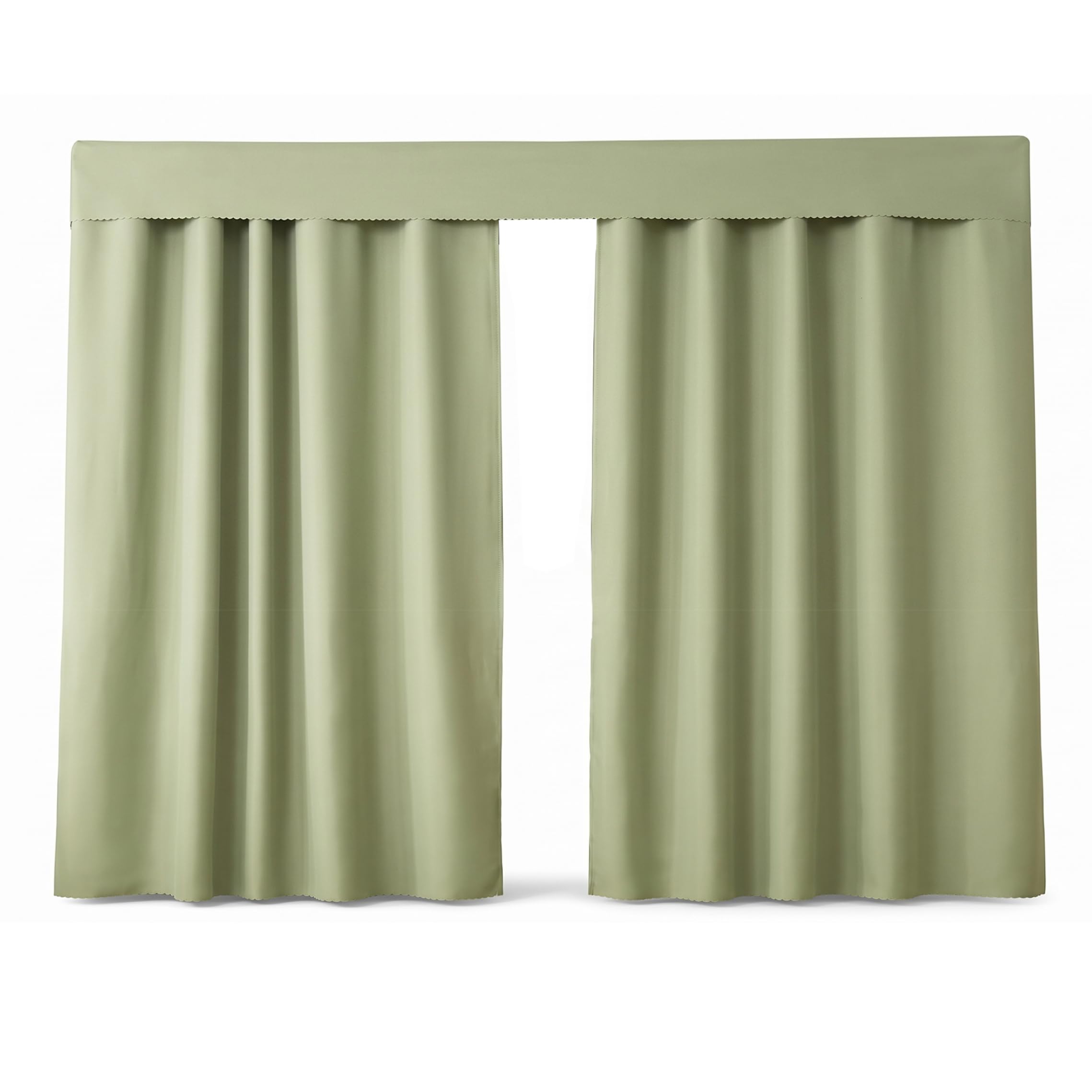 Tapallmy 2 Panels Bottom Bunk Bed Curtains Blackout Loft Bed Curtains - Double Side Fabric Privacy Curtain For Dorms Style 1